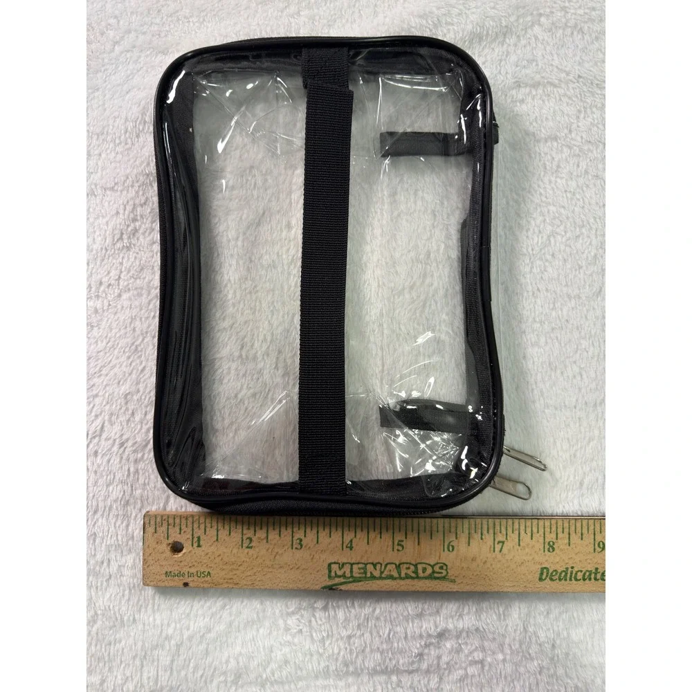 Tesuko Clear PVC Toy‎ Storage Bags Organizer Handles Name Tag Mesh Pocket 6 Pk